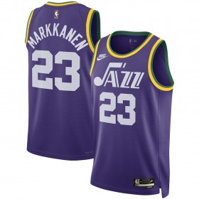 Män Utah Jazz Tröja Lauri Markkanen Nike 2023-24 Classic Edition Lila Swingman